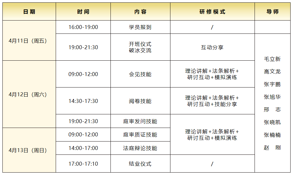 第28期“青年律师刑事辩护技能研修班”（济南站）4月11日开班，报名从速！