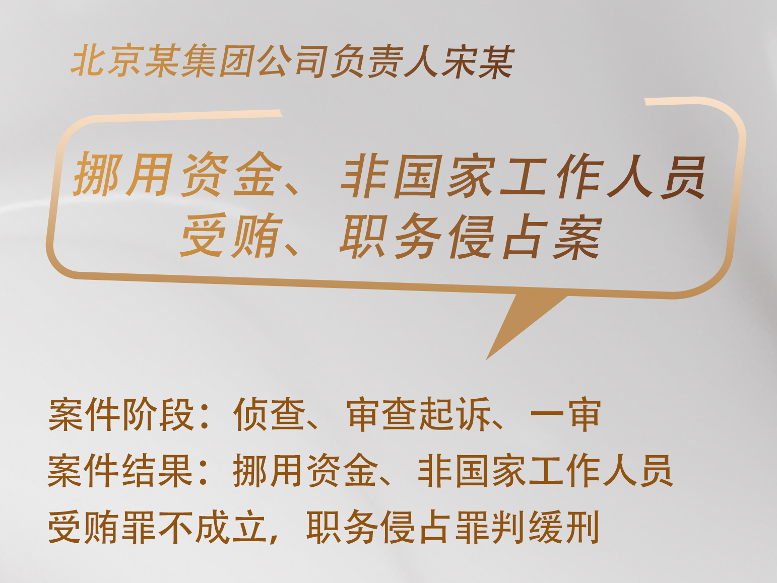 胡佼松、邵克律师辩护：北京某集团公司负责人宋某三罪辩为一罪获缓刑案